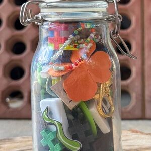 Colorful Trinket Jar #ispy #crowcore‎ #vintage #junkdrawer